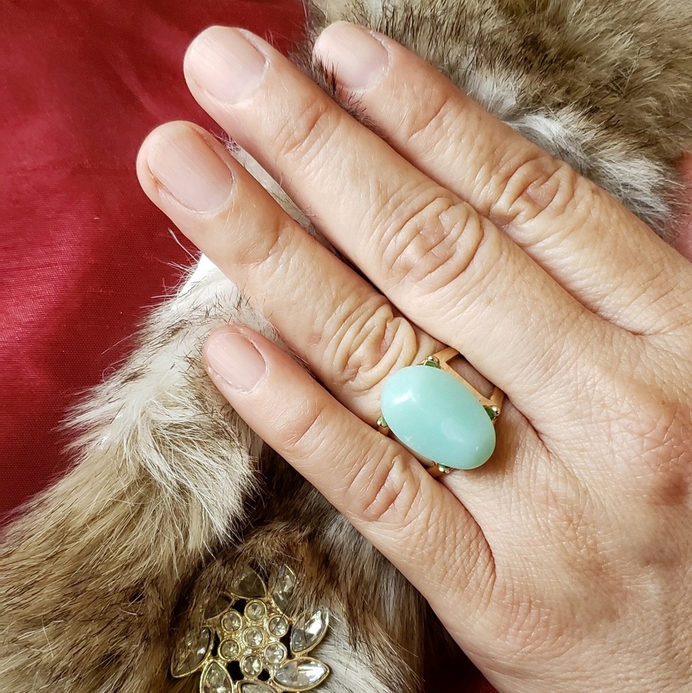Pastel Blue Statement Ring
